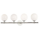 Hudson Valley Lighting - Bowery 4-Light Bath Bracket, Polished Nickel - Features:
