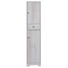 Furniture of America Astro Contemporary Wood 1-Drawer Pantry in White Oak