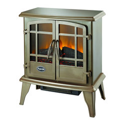 The Keystone Electric Stove in Bronze - Indoor Fireplaces