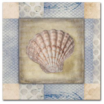 LightBoxJournal 'White Sea Shell' Canvas Art, 14" x 14"
