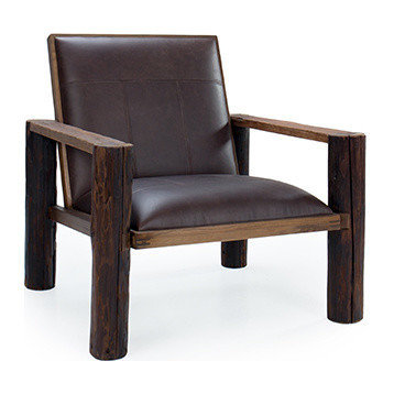 Auburn Leather Chair, Mocha