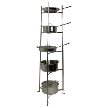Classic Series 5-Tier Cookware Stand Hammered Steel (Unassembled)