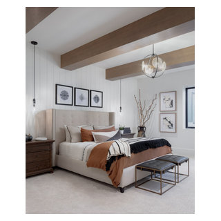 Luxury Boho Farmhouse Modern Bedroom Design - Transitional - Bedroom ...