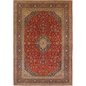 Persian Rug Yazd 12'10"x8'10" Hand Knotted