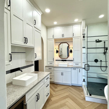 Wallin Project: Amy's bathroom before and after