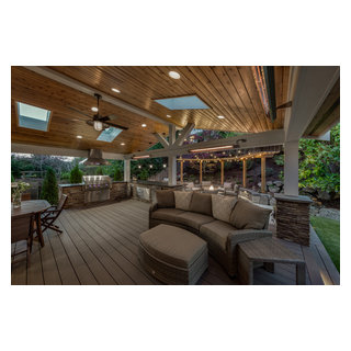 Sammamish Outdoor Living and Backyard Makeover - Transitional - Deck ...
