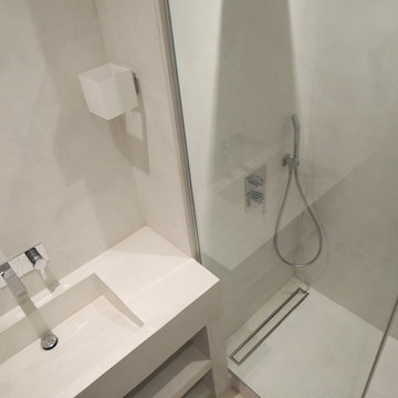Salle de bain en béton ciré