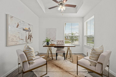 Transitional home office photo in Austin