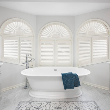 Hinsdale french flair master bath