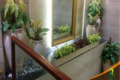 Example of a trendy staircase design in Delhi