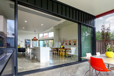 Photo of a contemporary living room in Sydney.