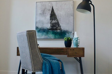 Transitional home office photo in Calgary