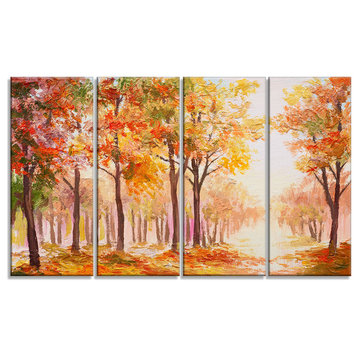 "Autumn Everywhere Forest" Landscape Canvas Artwork