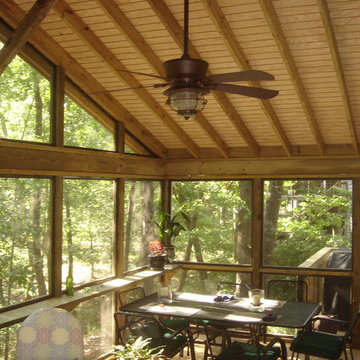 Macon GA screened porch with skylights