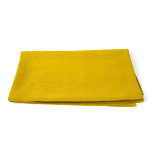 Gold Linen Bath Towels Set Francesca - LinenMe