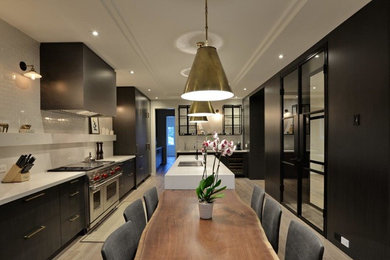 Kitchen - contemporary kitchen idea in Toronto