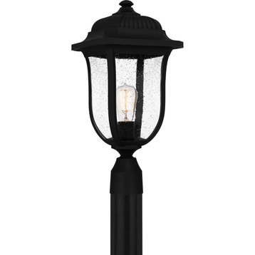 Mulberry One Light Outdoor Post Mount in Matte Black