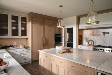 Transitional kitchen photo in Detroit
