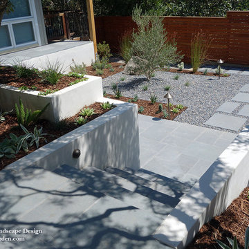 Contemporary Landscape and Exterior Remodel in Kentfield, CA