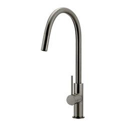 MEIR SHADOW ROUND PICCOLA PULL OUT KITCHEN MIXER TAP SKU: MK17-PVDGM - Kitchen Mixers