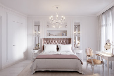 Inspiration for a classic bedroom in Hertfordshire.