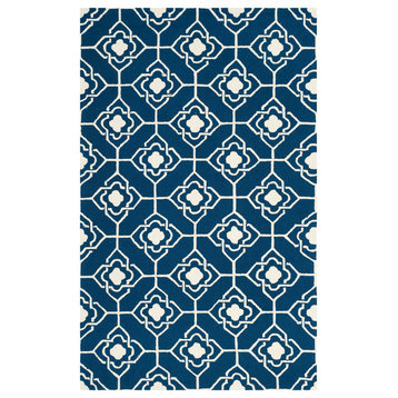 Safavieh Four Seasons Collection FRS233 Rug, Navy/Ivory, 3'6"x5'6"