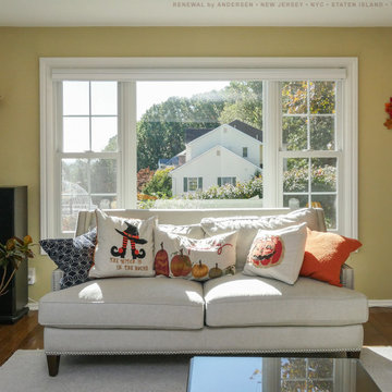 New Windows in Fantastic Living Room - Renewal by Andersen NJ / NYC