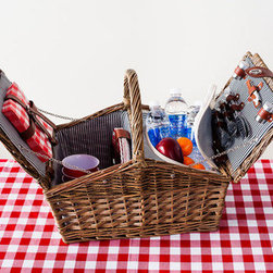 4-Pc. Keep It Cool Picnic Basket - Picnic Baskets