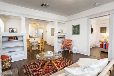 Example of a small eclectic home design design in Los Angeles