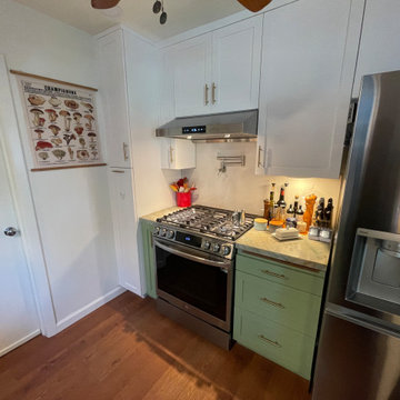 Kitchen Remodel 2024 Oakland/ white and light green