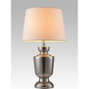Woodbridge Lighting Sonya Metal Table Lamp with Shade in Chrome/Black Glass