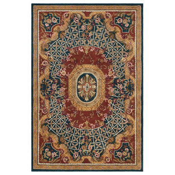 Safavieh Classic Collection CL304 Rug, Multicolored, 4'x6'