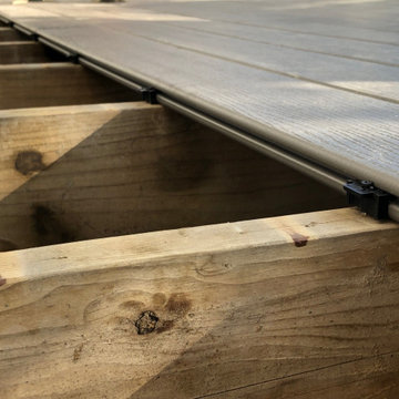 New Composite Deck and Aggregate Stair Stringer Rebuild + Paint