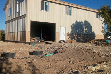Inspiration for a mid-sized modern home design remodel in Denver