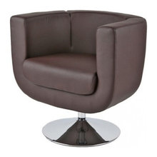 brown swivel chair