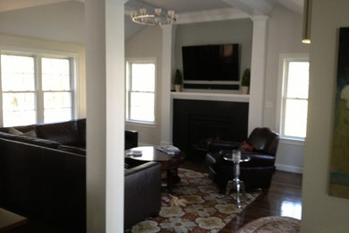 Trendy home design photo in Boston