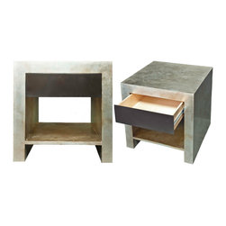 Sculpted Steel End Tables - Nightstands And Bedside Tables