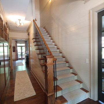 Stairwell Tonge and Groove Paneling