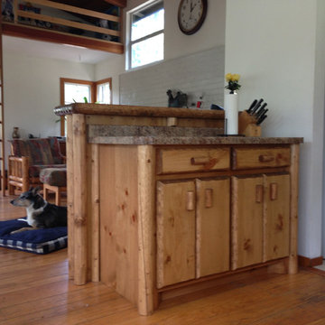 Custom Kitchen Cabinets and Bar