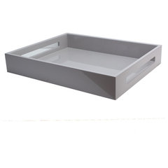 Large Square Serving Tray 25 X 25 - Transitional - Serving Trays