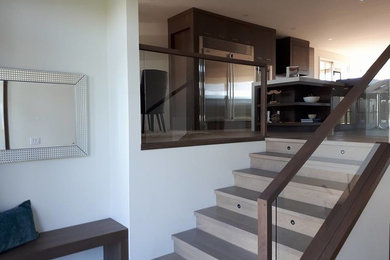 Inspiration for a contemporary kitchen remodel in Calgary