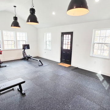 Alexandria, VA: Detached Car Garage with a Second Floor Workout Room