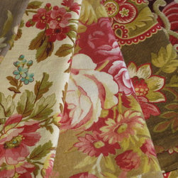 19th century French floral textiles offered by Claudia Barber - Fabric