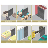 Sage 3-Panel Track Extendable Vertical Blinds 36-66"W