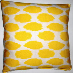 Cheeky ikat printed organic cotton pilow cover - Products