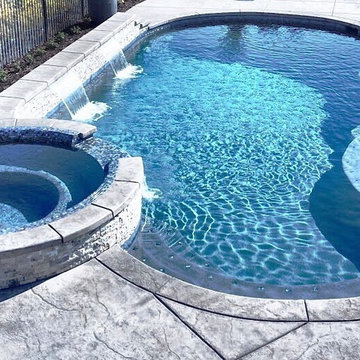 Glass Tile Neck Roll Spa
