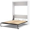 Bestar Nebula 65WTransitional Engineered Wood Queen Wall Bed in White