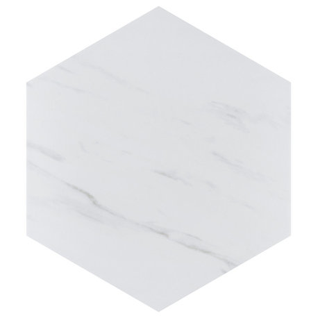 Eterno Hex Carrara Porcelain Floor and Wall Tile