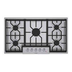Bosch 800 Series 36" Gas Cooktop, Stainless Steel | NGM8654UC - Cooktops
