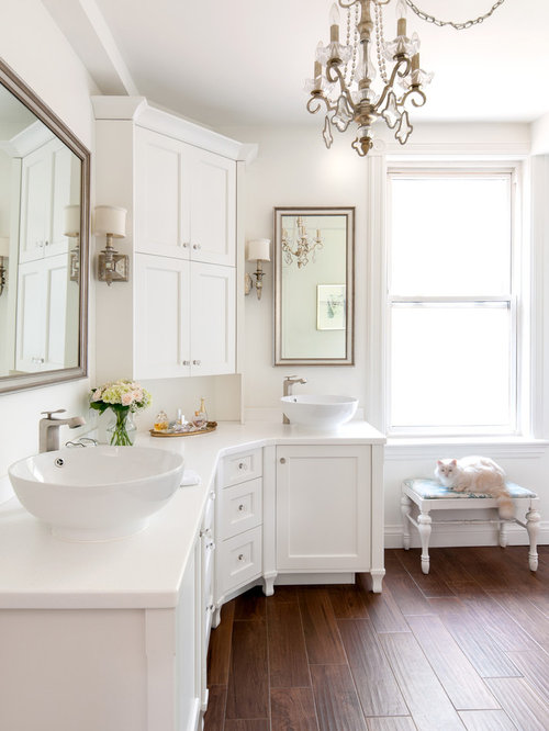 Best Corner Bathroom Vanity Design Ideas & Remodel Pictures | Houzz SaveEmail